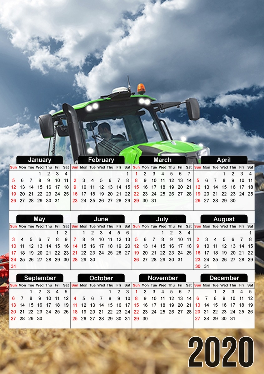 deutz fahr tractor für A3 Fotokalender 30x43cm