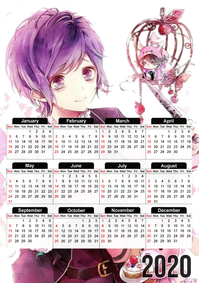 diabolik lovers kanato fanart für A3 Fotokalender 30x43cm