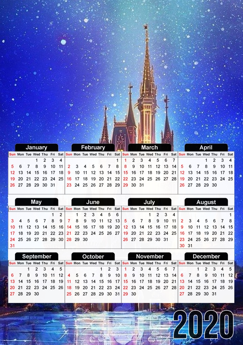 Disneyland Castle für A3 Fotokalender 30x43cm