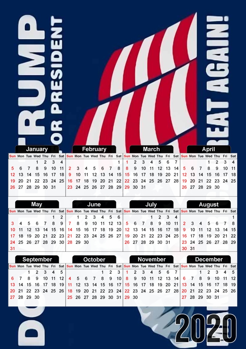 Donald Trump Make America Great Again für A3 Fotokalender 30x43cm