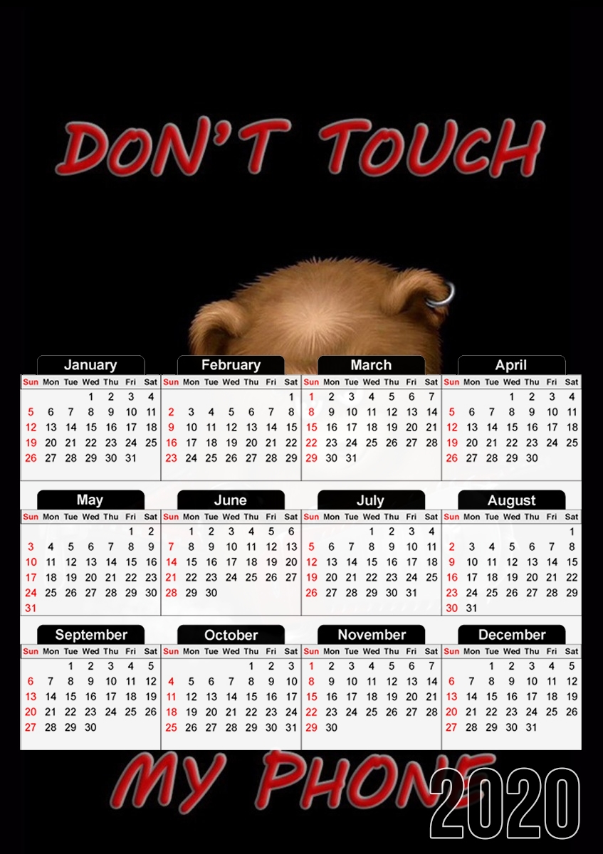 Don't touch my phone für A3 Fotokalender 30x43cm