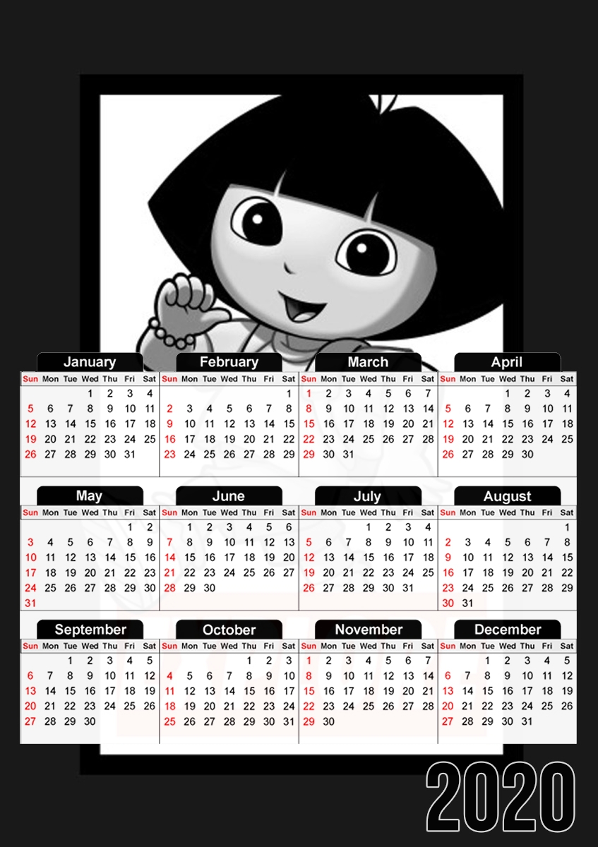 Dora Explore für A3 Fotokalender 30x43cm