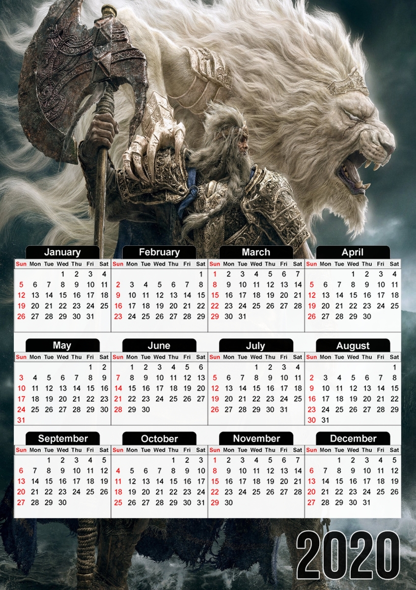 Elden Ring Fantasy Way für A3 Fotokalender 30x43cm