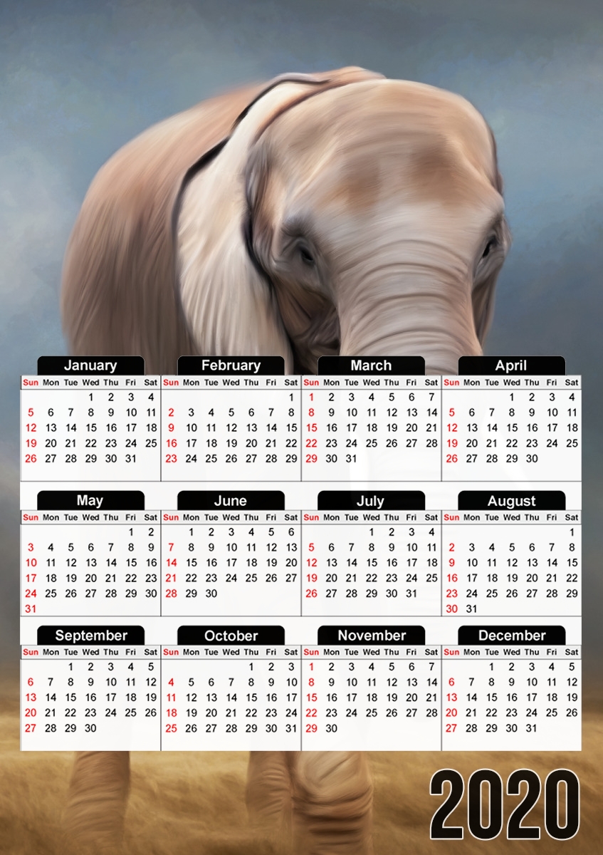 Elephant tour für A3 Fotokalender 30x43cm