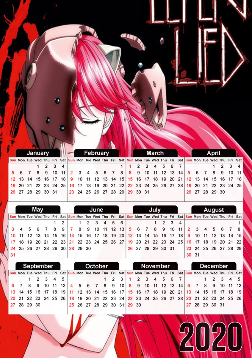 elfen lied für A3 Fotokalender 30x43cm