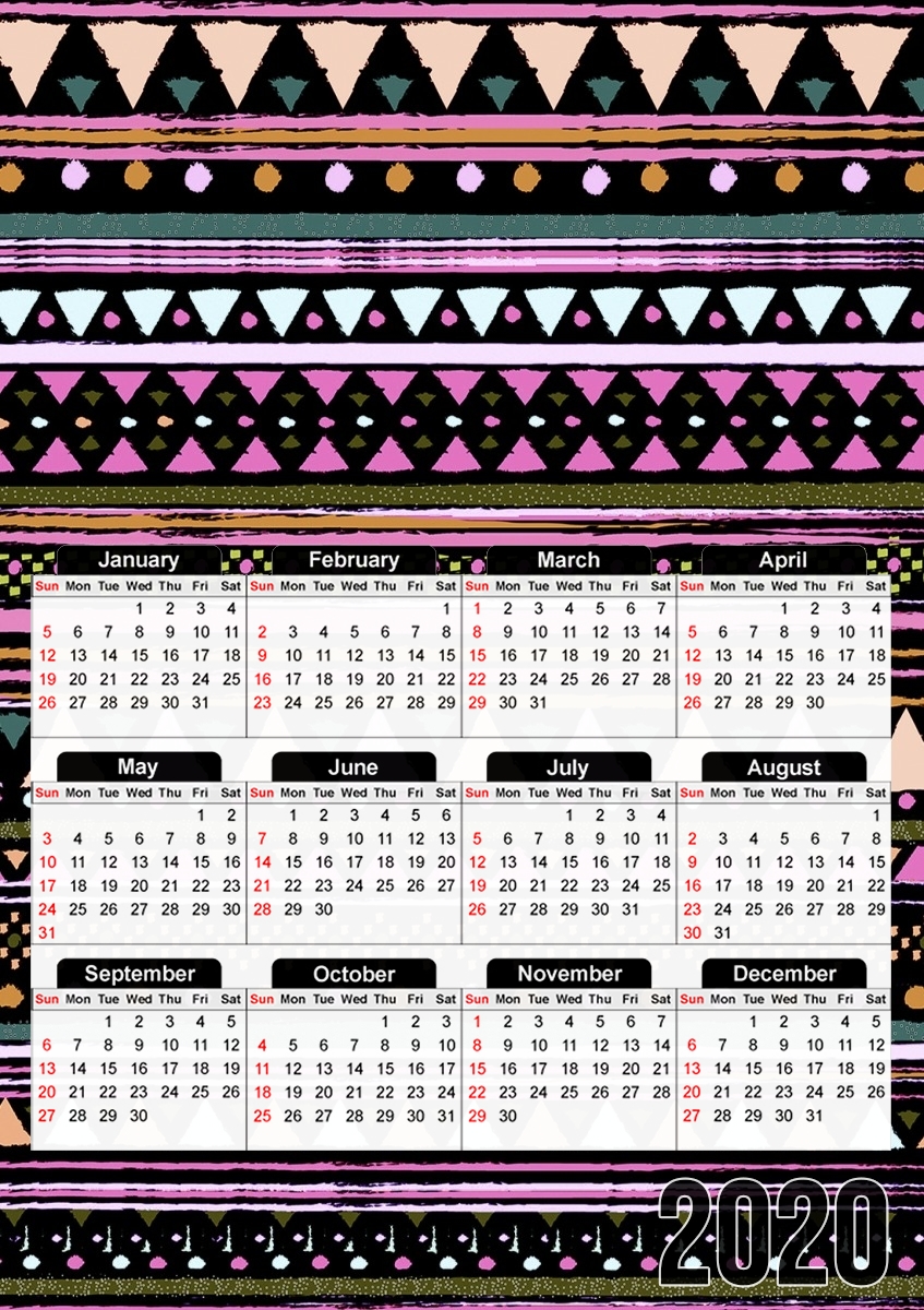 Ethnic Tribal für A3 Fotokalender 30x43cm