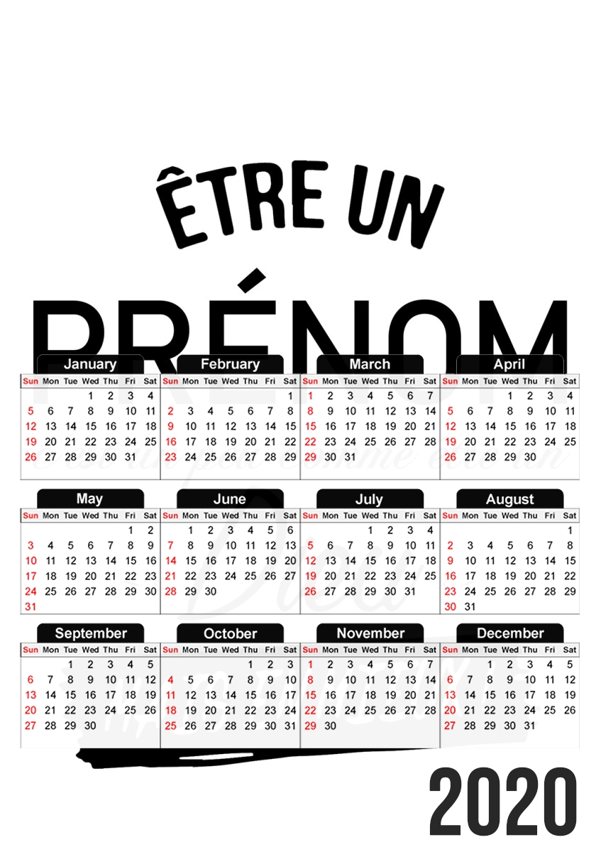 Etre un cest comme dieu für A3 Fotokalender 30x43cm