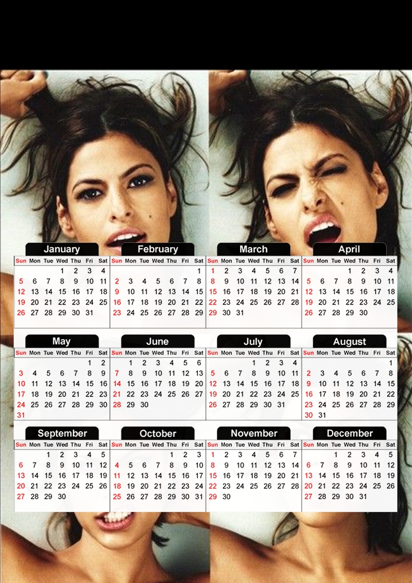 Eva mendes collage für A3 Fotokalender 30x43cm