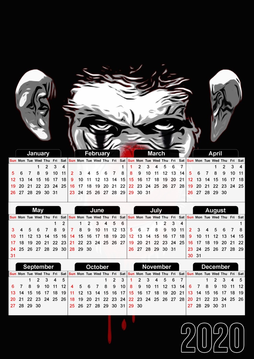 Evil Monkey Clown für A3 Fotokalender 30x43cm