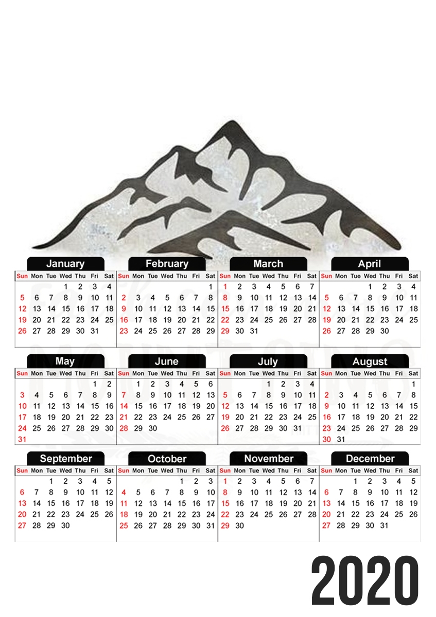 Faith can move montains Matt 17v20 Bible Blessed Art für A3 Fotokalender 30x43cm