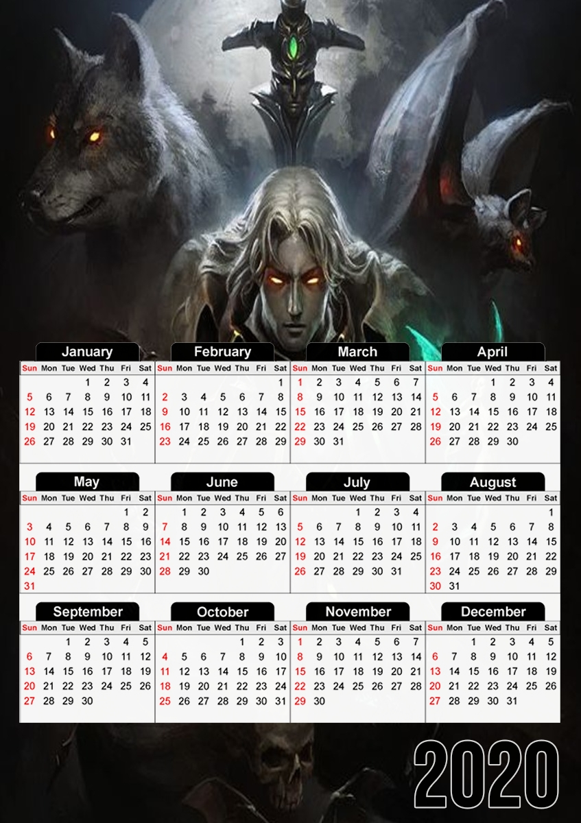 Fantasy Art Vampire Allucard für A3 Fotokalender 30x43cm