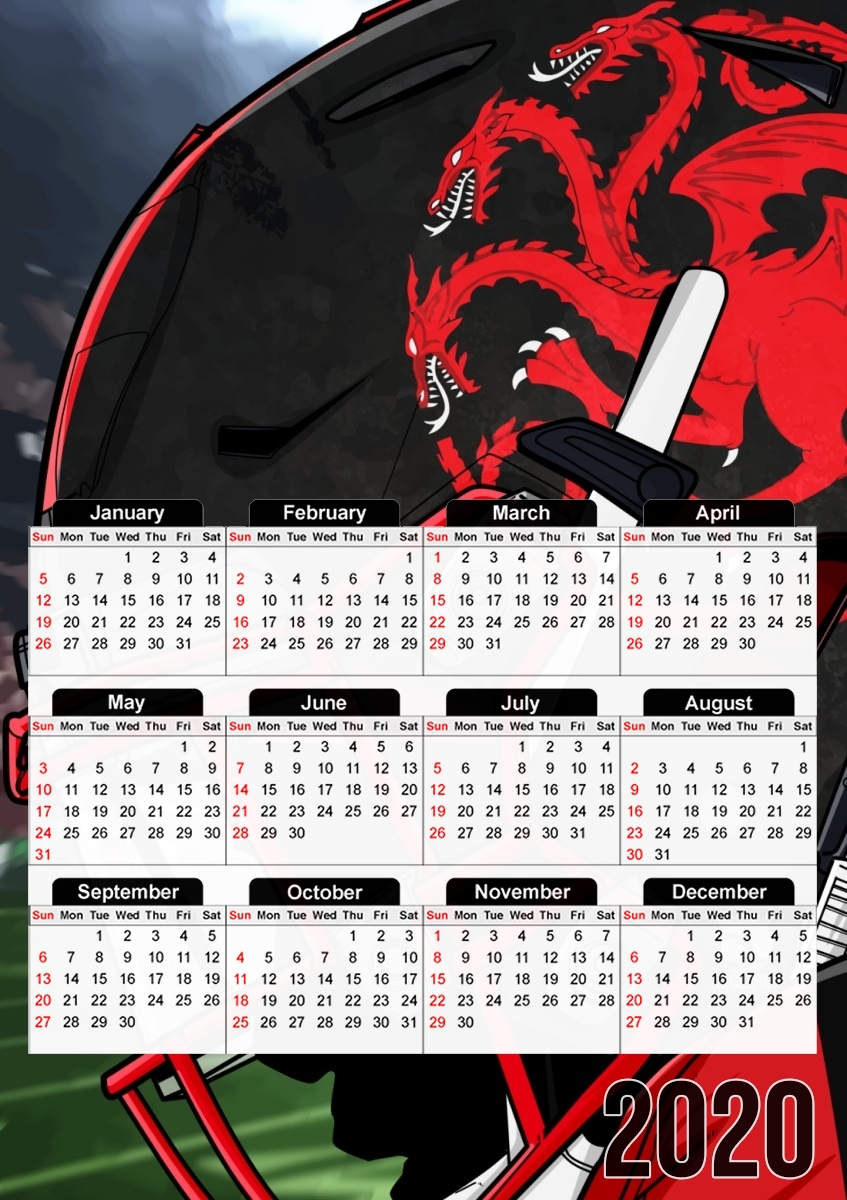 Fantasy Football Targaryen für A3 Fotokalender 30x43cm