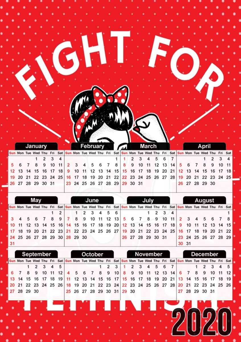 Fight for feminism für A3 Fotokalender 30x43cm