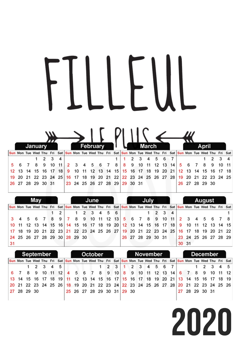 Filleul le plus cool für A3 Fotokalender 30x43cm