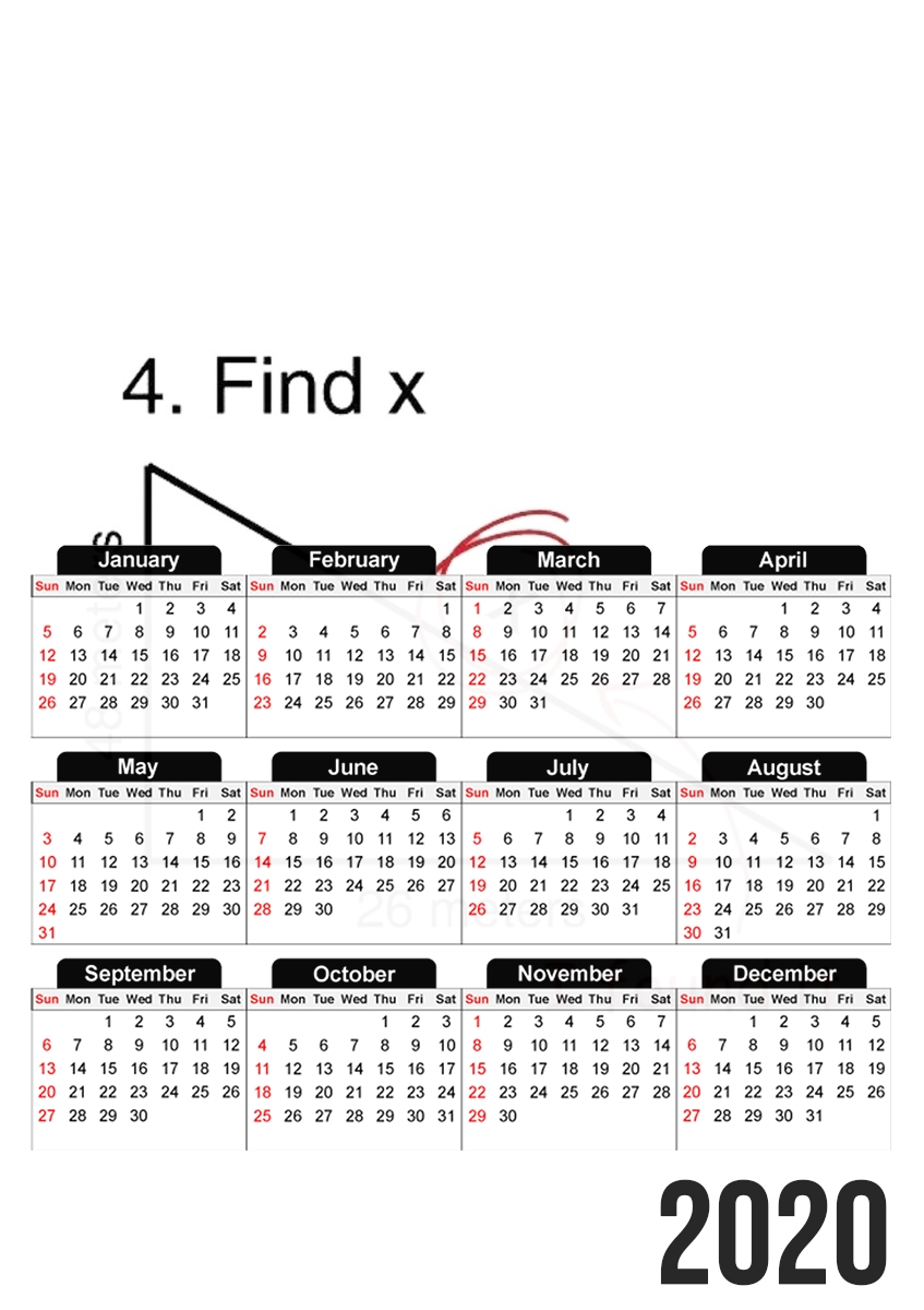 Find X Math Geek Peter Parker Spiderman für A3 Fotokalender 30x43cm