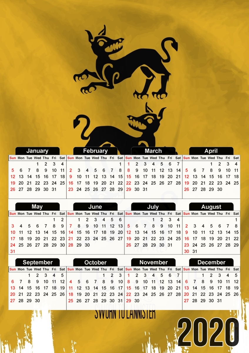 Flag House Clegane für A3 Fotokalender 30x43cm