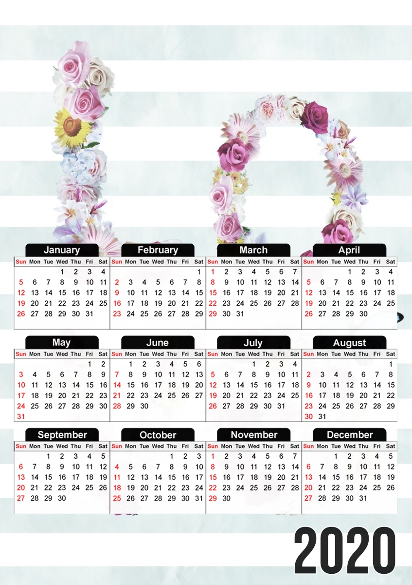 FLORAL LOVE für A3 Fotokalender 30x43cm