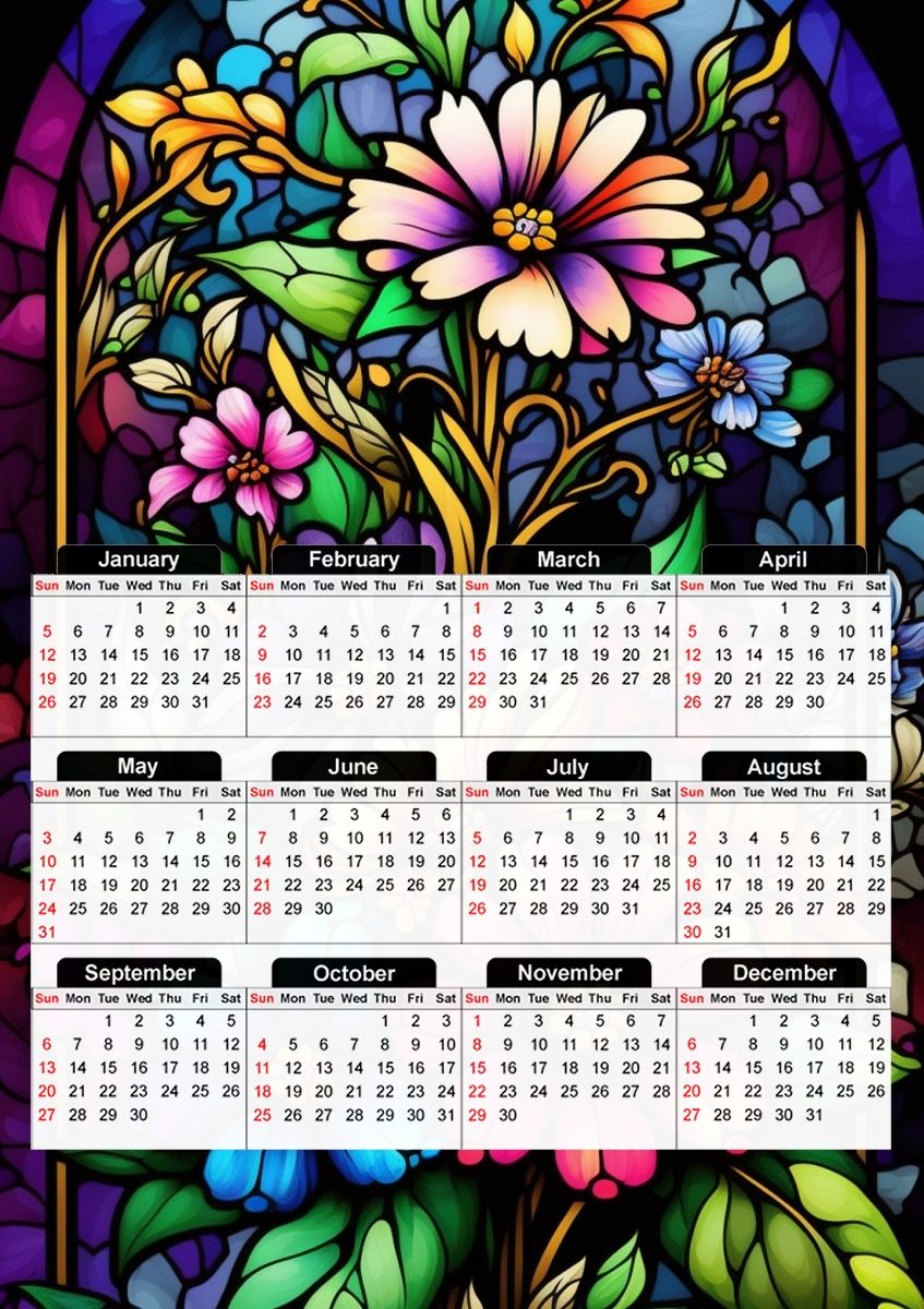 FLOWER Crystal für A3 Fotokalender 30x43cm