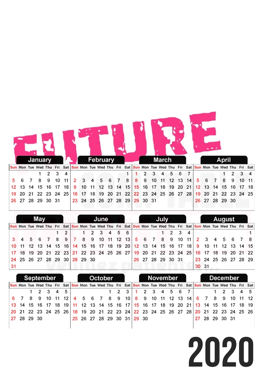 Future comptable  für A3 Fotokalender 30x43cm