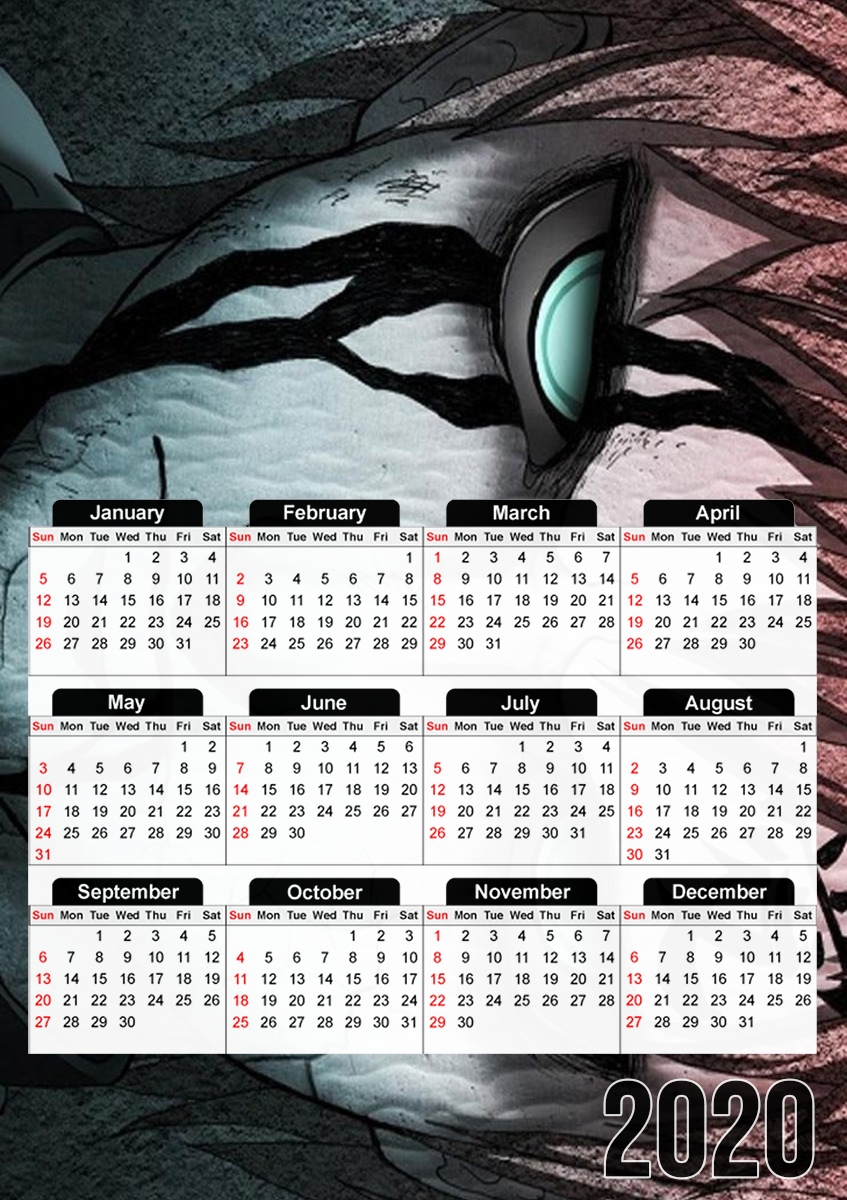 Gaara Blood für A3 Fotokalender 30x43cm