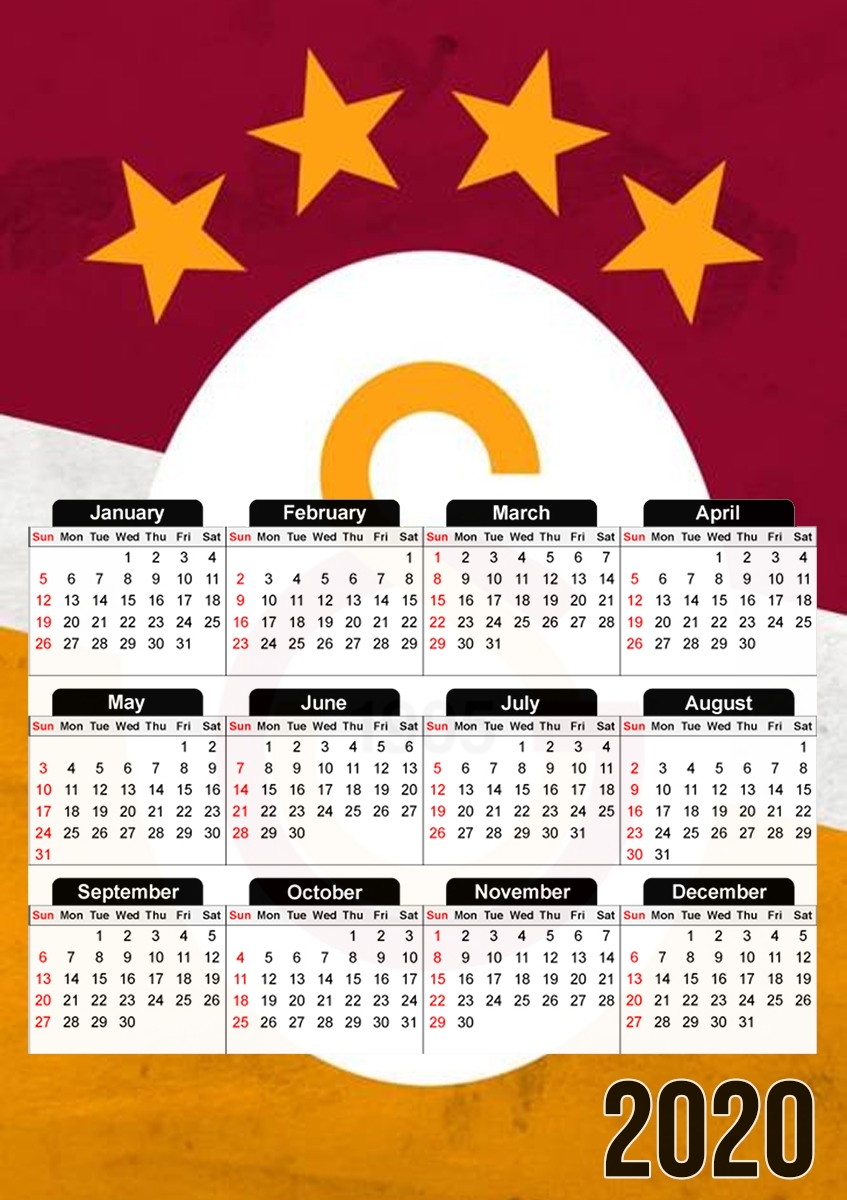 Galatasaray Football club 1905 für A3 Fotokalender 30x43cm