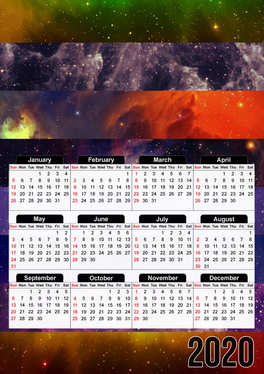 Galaxy Strips für A3 Fotokalender 30x43cm