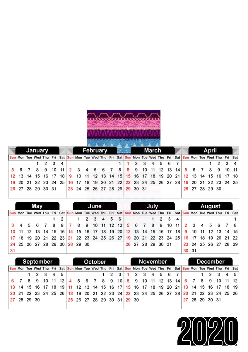 Gamer Aztec für A3 Fotokalender 30x43cm