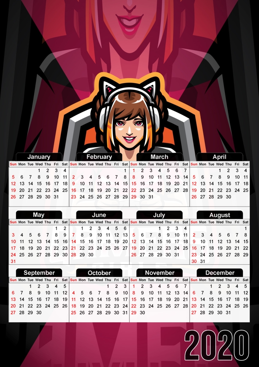 Gamers Girls für A3 Fotokalender 30x43cm