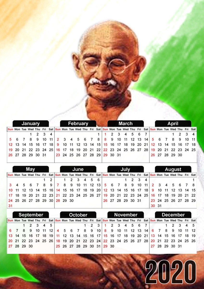 Gandhi India für A3 Fotokalender 30x43cm