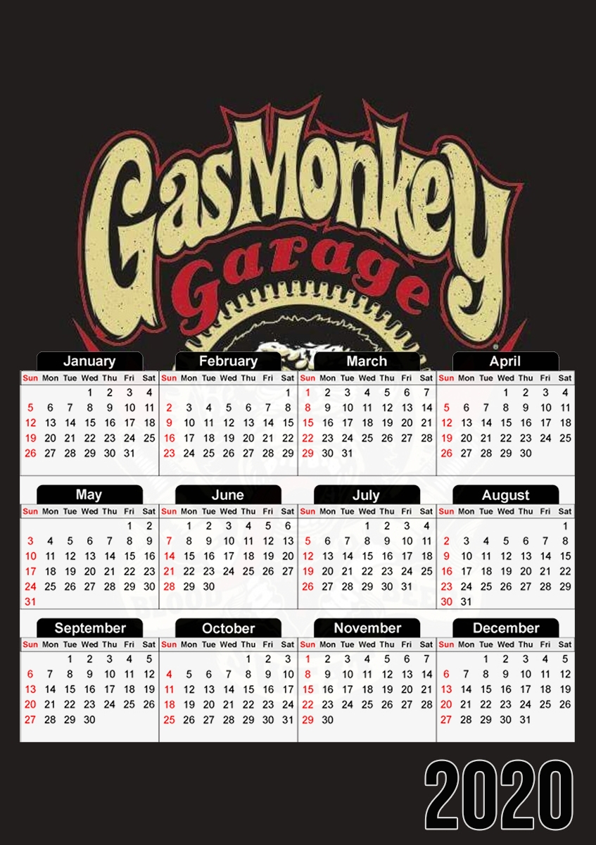 Gas Monkey Garage für A3 Fotokalender 30x43cm