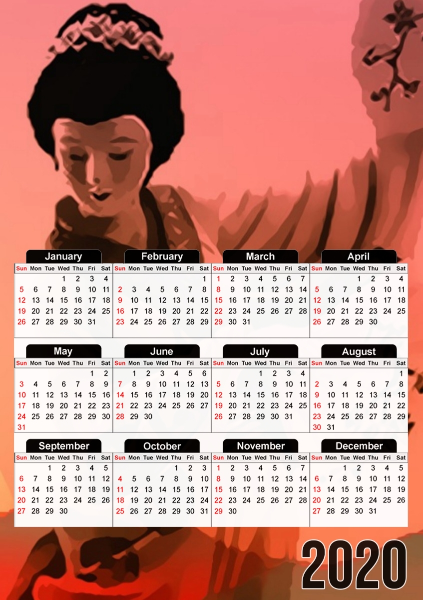 Geisha Honorable für A3 Fotokalender 30x43cm