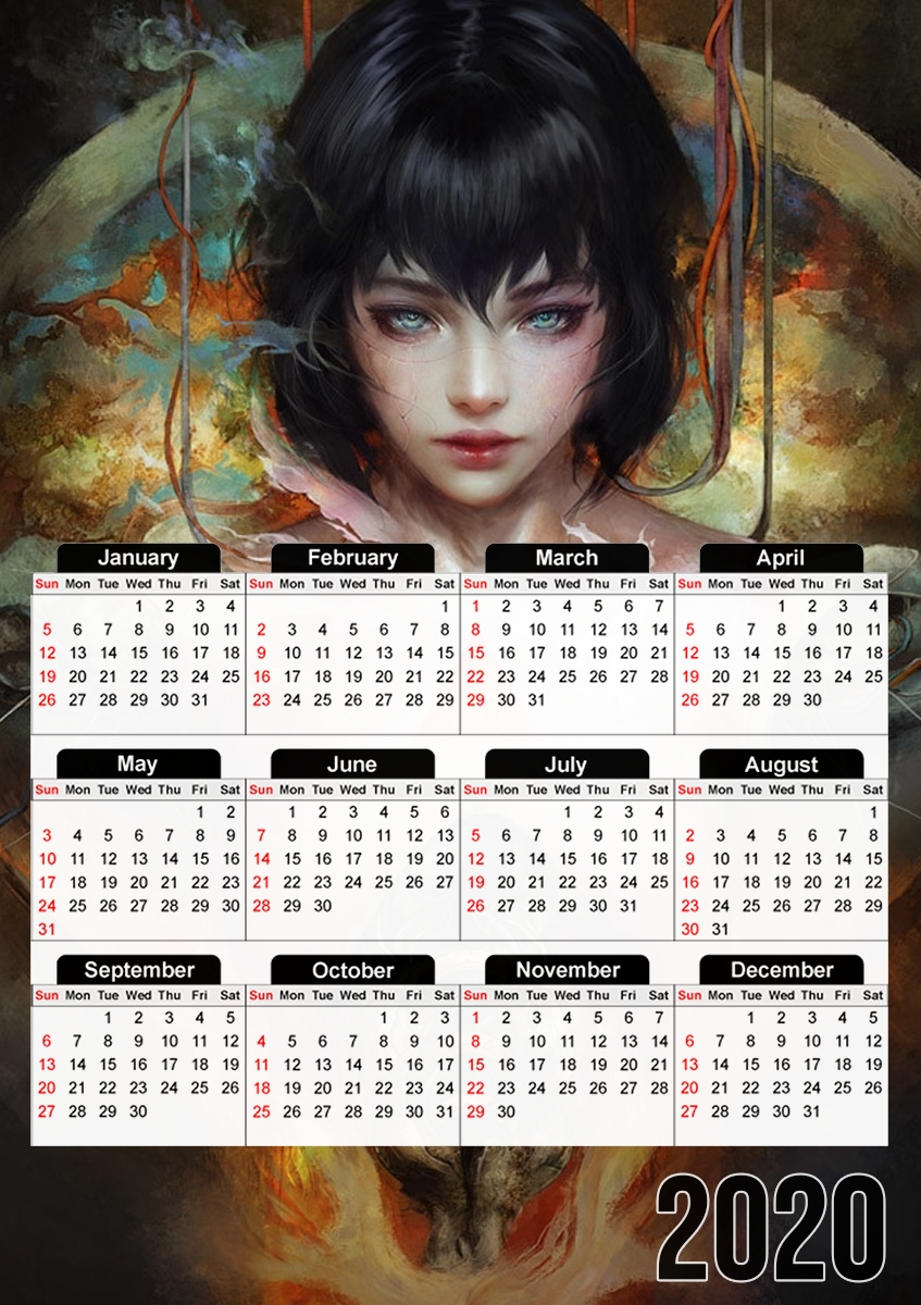 Ghost in the shell Fan Art für A3 Fotokalender 30x43cm