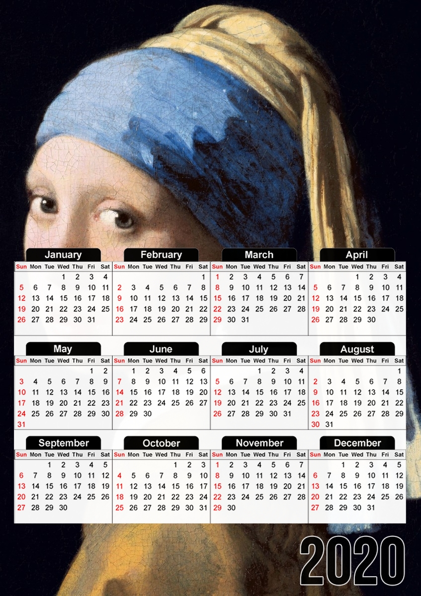 Girl with a Pearl Earring für A3 Fotokalender 30x43cm