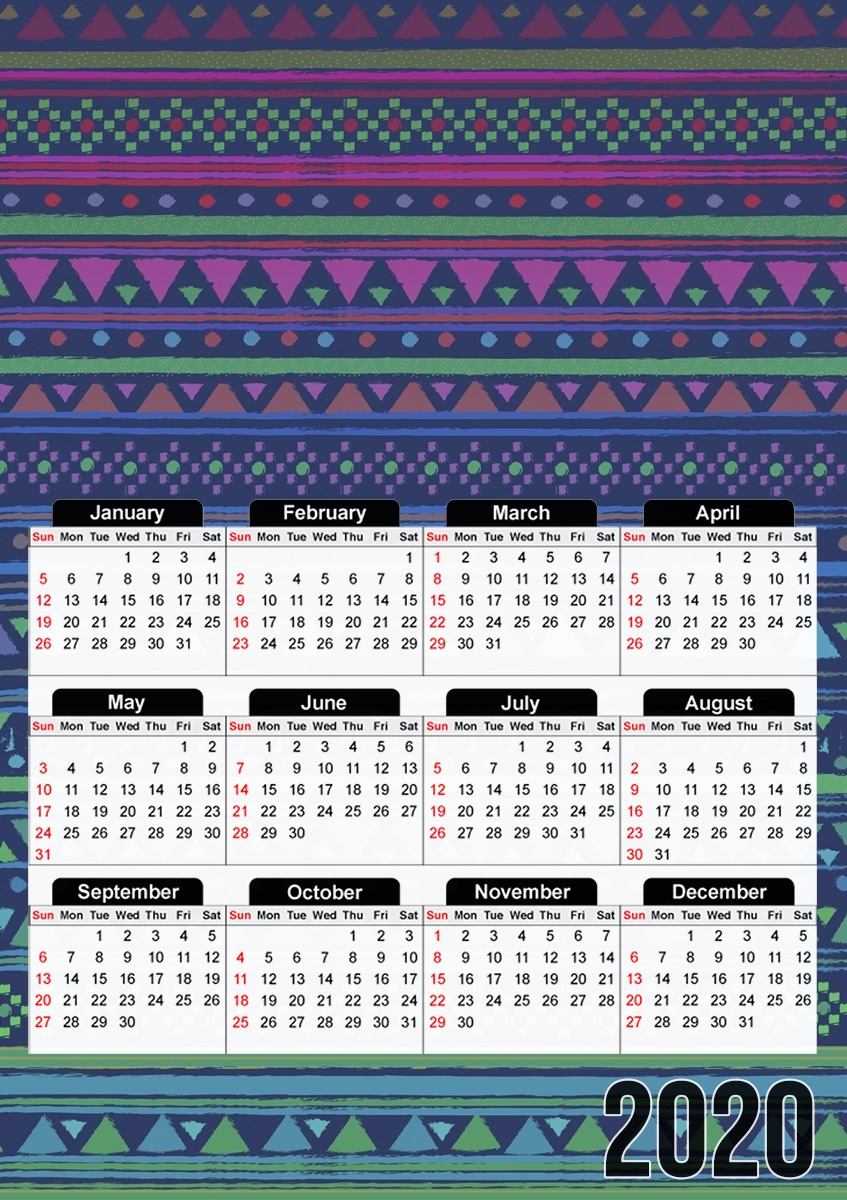 GIRLY AZTEC für A3 Fotokalender 30x43cm