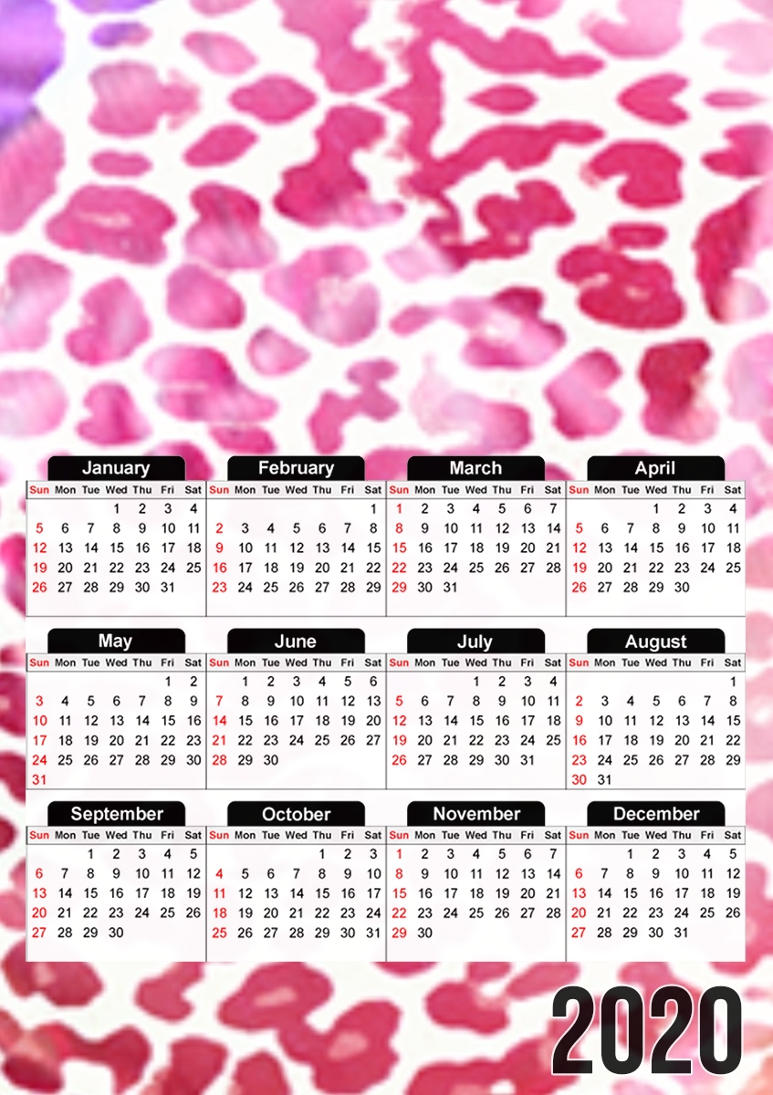 GIRLY LEOPARD für A3 Fotokalender 30x43cm