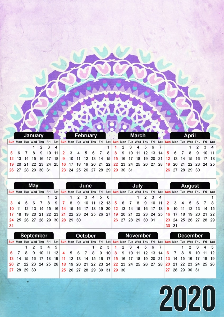 Frozen Mandala für A3 Fotokalender 30x43cm