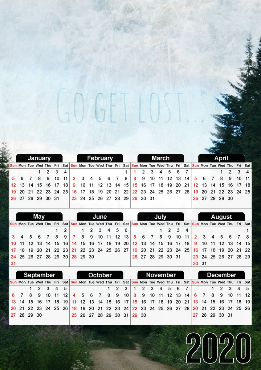 Go Get Lost für A3 Fotokalender 30x43cm