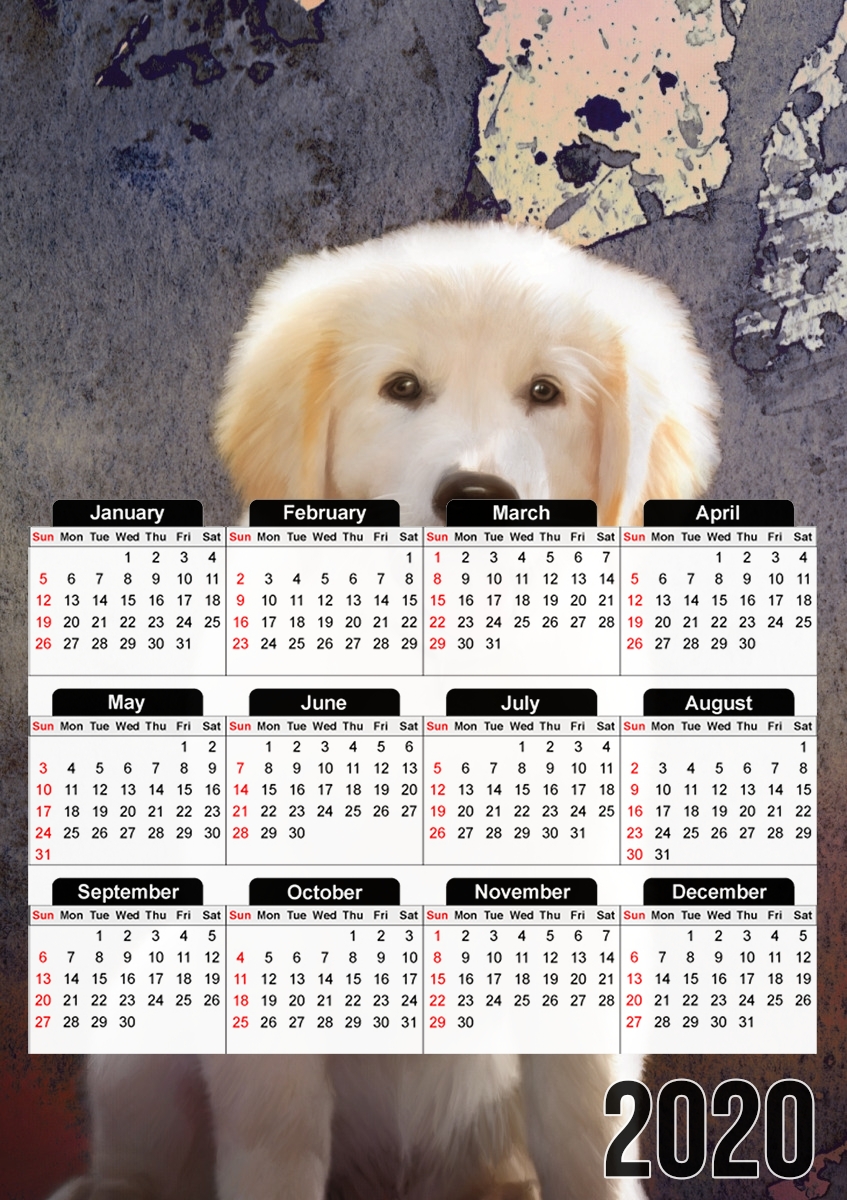 Golden Retriever Puppy für A3 Fotokalender 30x43cm