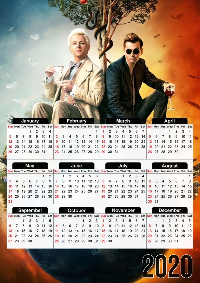 Good Omens für A3 Fotokalender 30x43cm