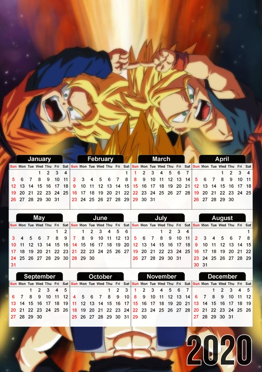 Gotenks Gohan x Trunks fusion für A3 Fotokalender 30x43cm