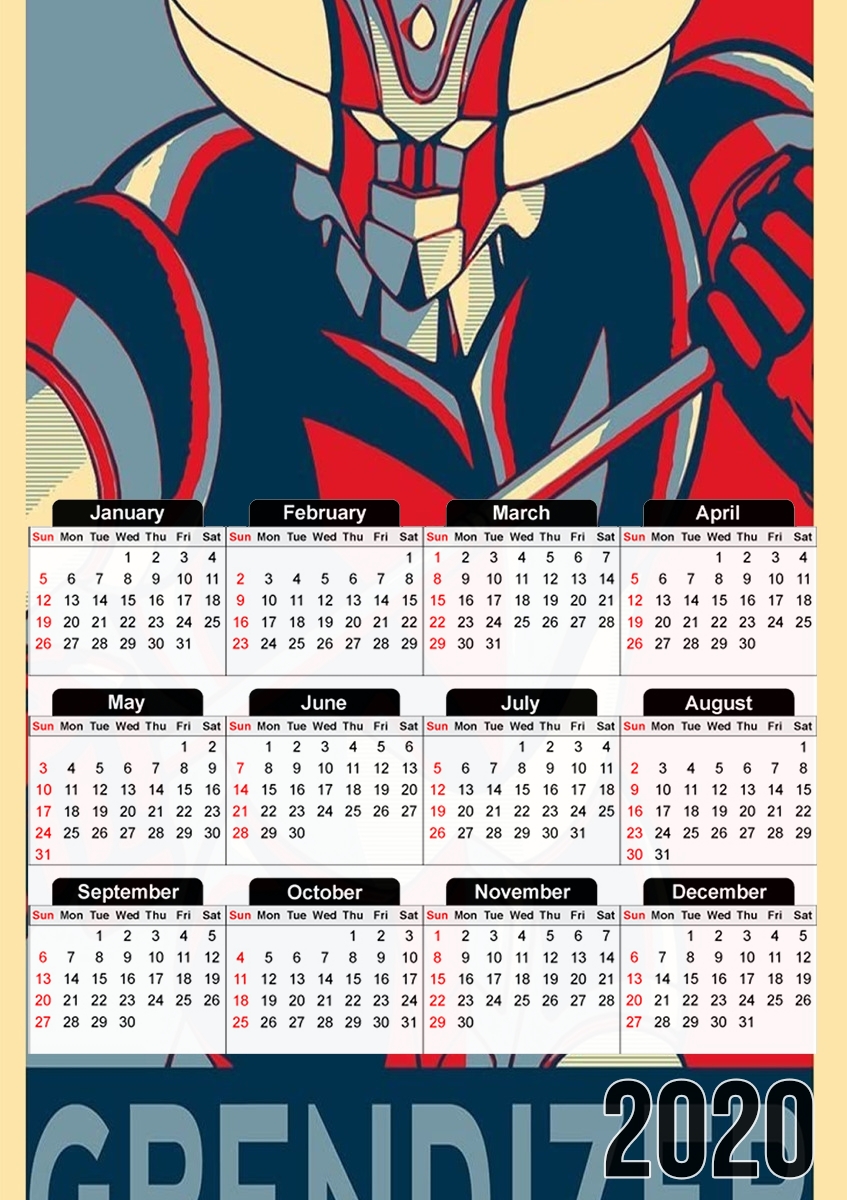 Grendizer propaganda für A3 Fotokalender 30x43cm