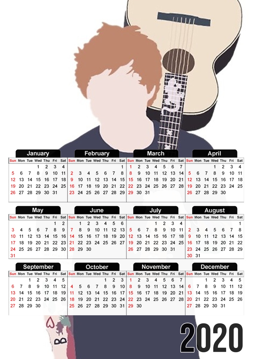 Guitarist Ed für A3 Fotokalender 30x43cm