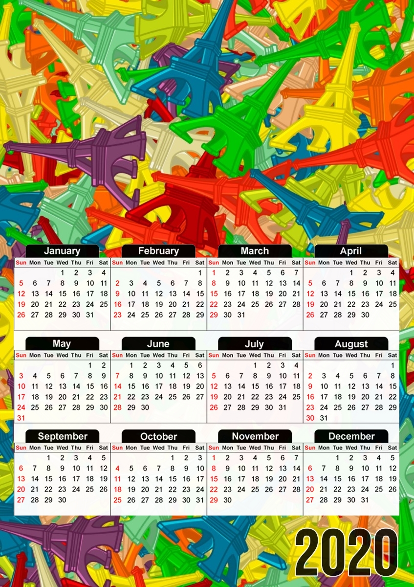 Gummy Eiffel für A3 Fotokalender 30x43cm