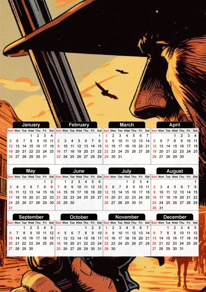 Gunman Law für A3 Fotokalender 30x43cm