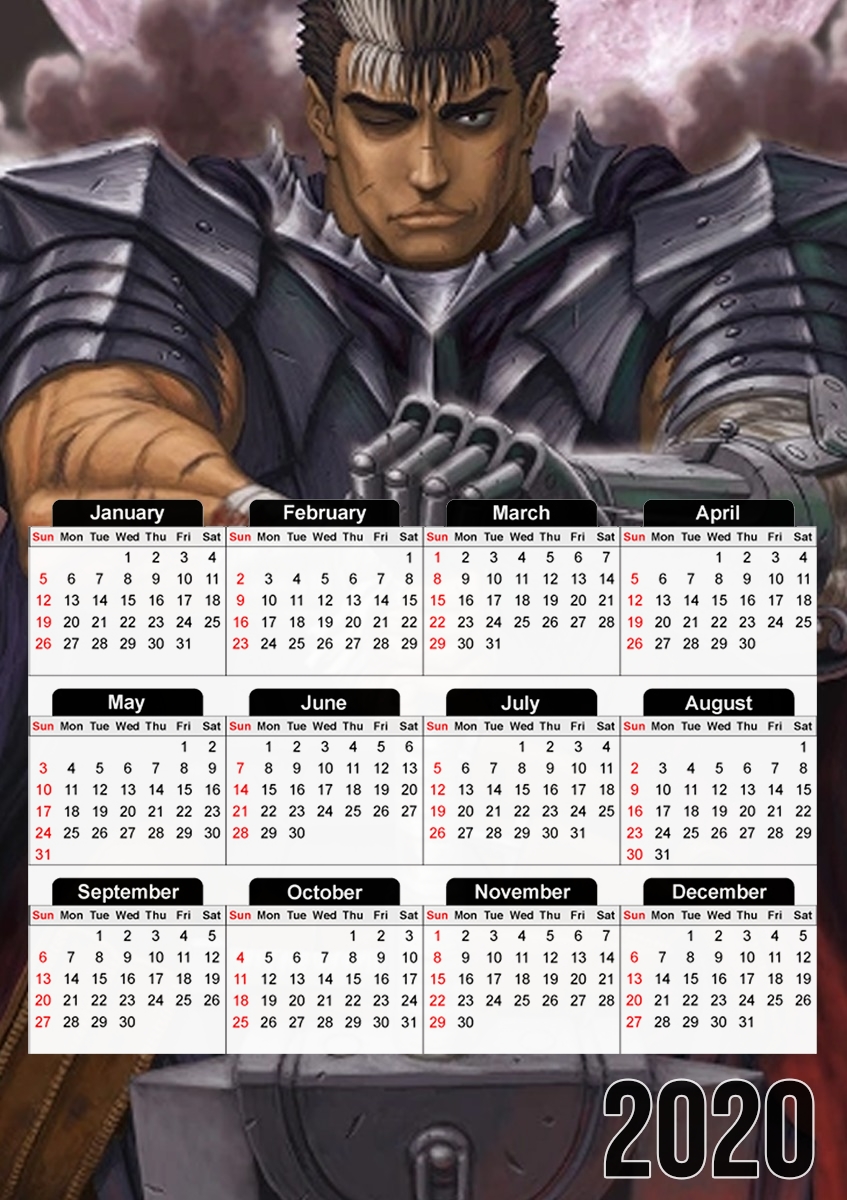 Guts Berserk für A3 Fotokalender 30x43cm