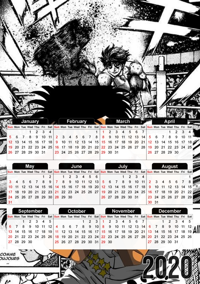 Hajime No Ippo Defense für A3 Fotokalender 30x43cm