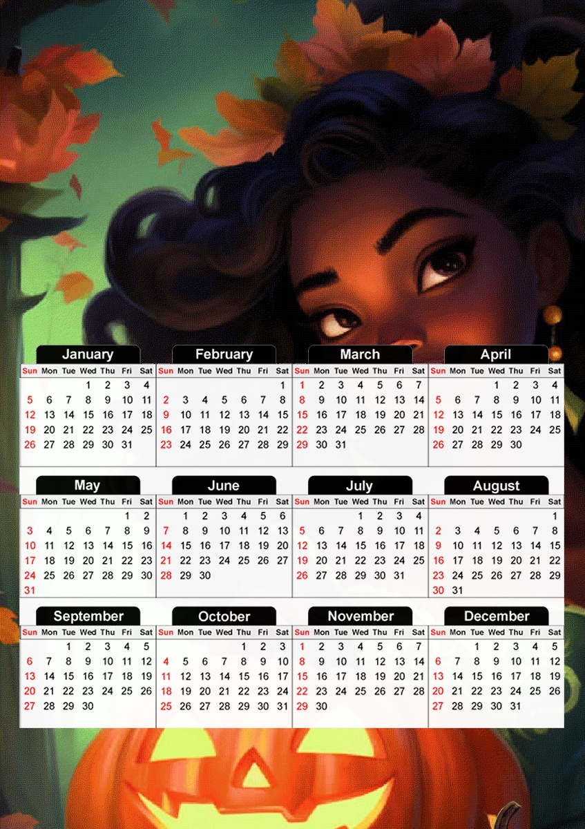 Halloween Princess V3 für A3 Fotokalender 30x43cm