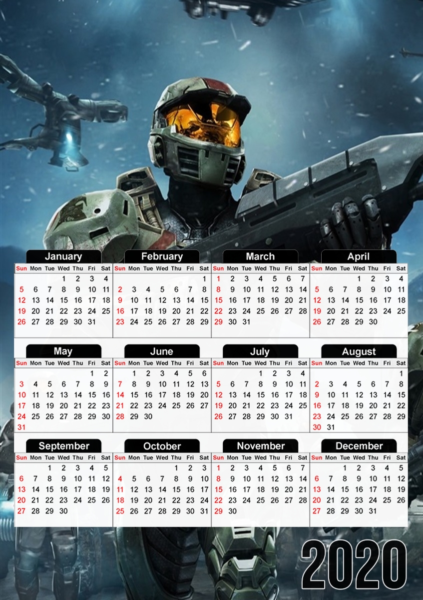 Halo War Game für A3 Fotokalender 30x43cm