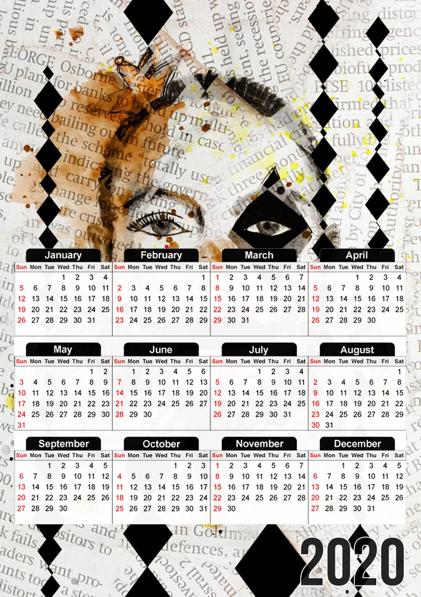 Harlequinn für A3 Fotokalender 30x43cm