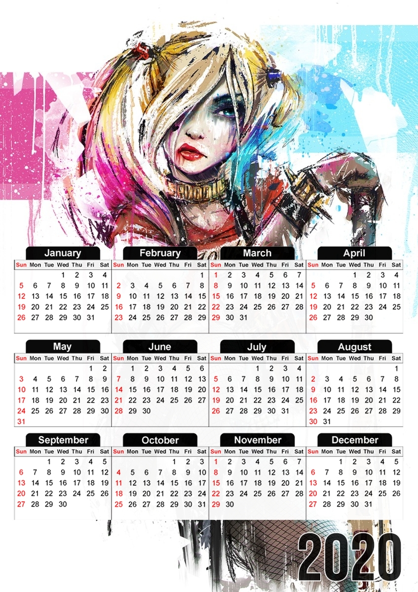 Harley Quinn für A3 Fotokalender 30x43cm
